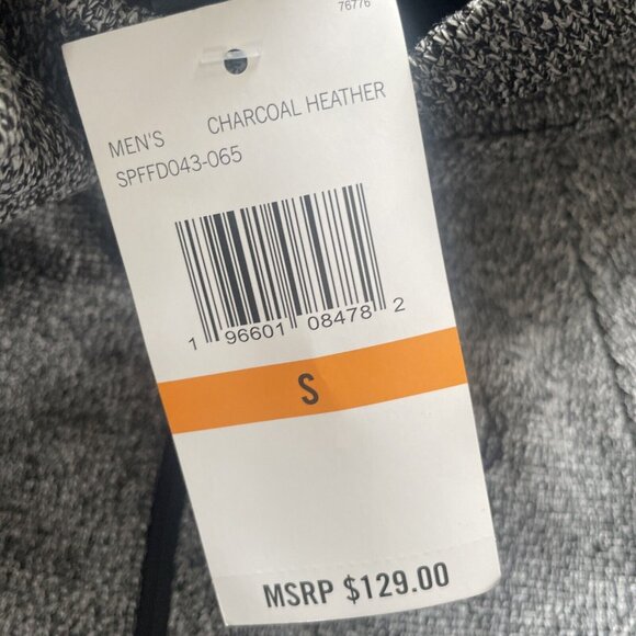 NWT Spyder Mens Core Sweater Mid-Weight Charcoal Heather Full Zip Jacket Small - Picture 3 of 4